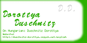 dorottya duschnitz business card